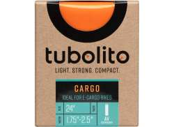 Tubolito Cargo/e-Cargo Chambre &Agrave; Air 24 x 1.75 - 2.5 Valve Schrader - Orange.