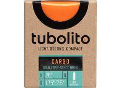 Tubolito カーゴ/e-カーゴ インナー チューブ 26 x 1.75 - 2.5 Sv - オレンジ.