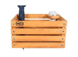 Two-O Stormchaser Crate Incl. Cup Holder Inox/Wooden - Brown