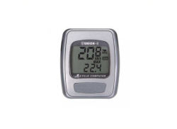 Union Compteur De V&eacute;lo 8 Fonctions Connect&eacute; - Argent