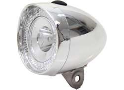 Union Retro Mini Lampka Przednia LED Baterie - Chrom