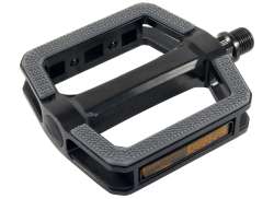 Union SP-180 Pedal 9/16" 3/32" Alu Reflekterende - Svart/Grå
