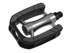 Union SP-180 Pedal 9/16&quot; 3/32&quot; Alu Refletor - Preto/Cinzento