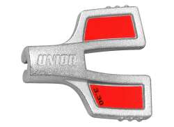 Unior 1630/5 Spoke Key TX20 - Silver/Red