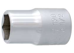 Unior 190/1 6P Socket Wrench 1/2 15mm - Silver