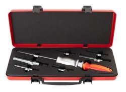 Unior Bearing Disassembly Set 6-36mm With Case - Orange/Red