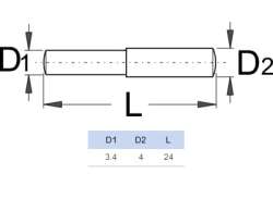 Unior 체인 공구 핀 1/8 인치