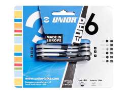 Unior 多功能工具 6-零件 - 蓝色/黑色/银色