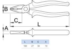 Unior Komb. Kleště 180 mm