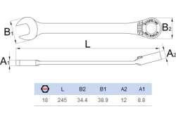 Unior Llave/Llave De Tubo/Llave De Tubo 18 245mm