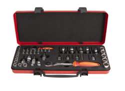 Unior Master Bike Jeu De M&egrave;ches 49-Pi&egrave;ces - Rouge/Orange