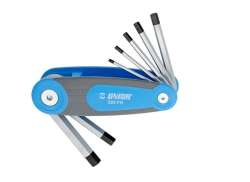 Unior Mini Tool Esagonale 2.5-10mm 7-Componenti - Blu/Argento