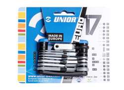 Unior Multi-Tool 17-Czesci - Niebieski/Czarny/Srebrny