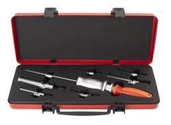 Unior Palier Set De D&eacute;montage 6-36mm Avec Valise - Orange/Rouge