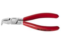 Unior Tang Borgveer Gebogen Binnen 180mm - Rood