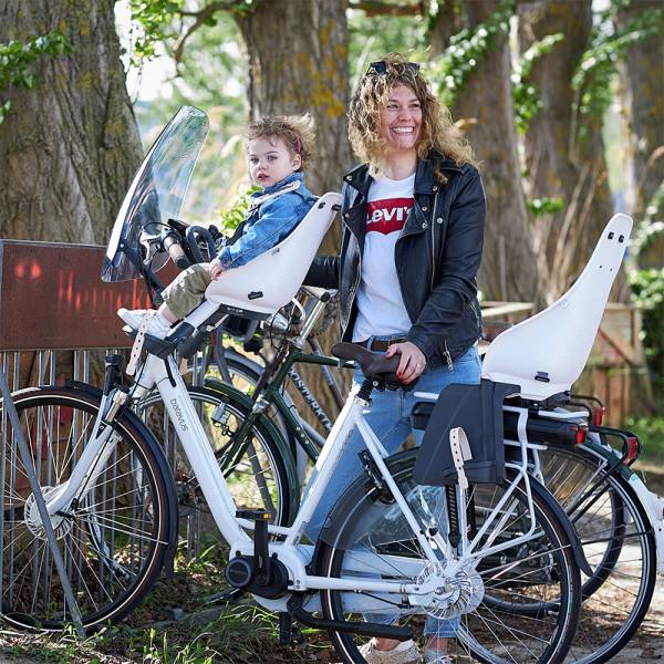 Urban Iki Urban Siège Vélo Pour Enfant - Shinju Blanc/Bincho Noir