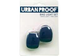 Urban Proof Silicon Set Lumini LED Baterii - Albastru