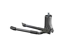 Point Cavalletto Doppio Per Bici - Adatto A Ruote 26", Altezza 310 Mm, Colore Nero