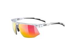 Uvex Aerios Cycling Glasses Mirror Red - Clear