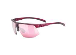 Uvex Aerios Radsportbrille Mirror Rosa - Matt Cranberry