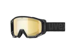 Uvex Athletic CV Cycling Glasses Gold/Yellow - Matt Black
