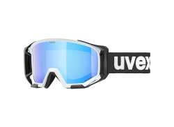 Uvex Athletic CV Radsportbrille Mirror Blau - Matt Cloud