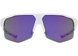 Uvex Axos Set Fietsbril Mirror Purple - Mat Wit