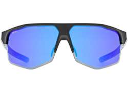 Uvex Axos Set Radsportbrille Mirror Blau - Matt Schwarz