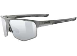 Uvex Axos Set Radsportbrille Mirror Silber - Matt Grau