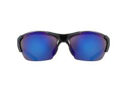 Uvex Blaze III Cycling Glasses Mirror Blue - Black/Blue