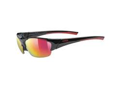 Uvex Blaze III Cycling Glasses Mirror Red - Black/Red