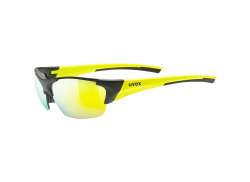 Uvex Blaze III Cycling Glasses Mirror Yellow - Black/Matt Ye