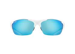 Uvex Blaze III Fietsbril Mirror Blauw - Mat Zwart/Wit