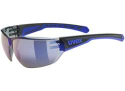 Uvex Equate Lunettes Mirror Bleu - Mat Noir/Bleu