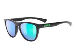 Uvex Esntl Spirit Cycling Glasses Mirror Green - Matt Black