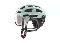 Uvex Finale Visor 骑行头盔 翠绿/哑光 黑色 Jade/Mat Zwart