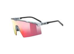 Uvex Flowline Cycling Glasses Mirror Red - Mat Smoke