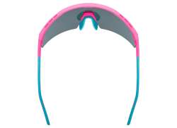 Uvex Flowline Fietsbril Mirror Blauw - Mat Roze