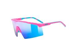 Uvex Flowline Radsportbrille Mirror Blau - Matt Rosa