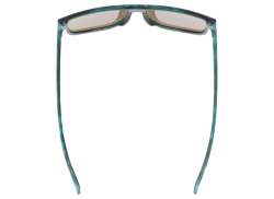 Uvex Heyday Radsportbrille Mirror Ice - Blau Havanna