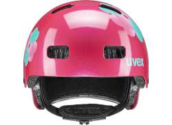 Uvex Kid 3 Kinder Fietshelm Pink Flower