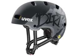 Uvex Kid 4 Style Mips Casques Pour Enfants Mat Dirt Noir Mat Dirt Zwart