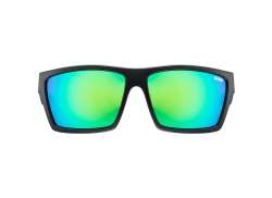 Uvex LGL 29 S3 Cycling Glasses Mirror Green - Black Matt