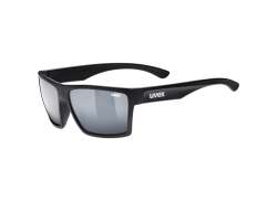 Uvex LGL 29 S3 Cycling Glasses Mirror Silver - Matt Black