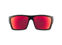 Uvex LGL 29 S3 骑行眼镜 Mirror 红色 - 哑光 黑色