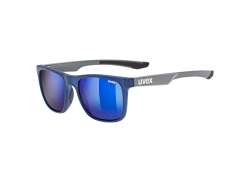 Uvex Lgl 42 Lunettes Mirror Bleu - Mat Gris/Bleu