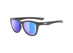 Uvex LGL 48 CV Lunettes Mirror Plasma - Mat Anthracite