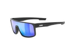 Uvex LGL 51 Cycling Glasses Mirror Green - Matt Black