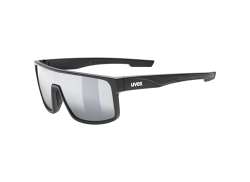 Uvex LGL 51 Okulary Rowerowe Mirror Srebrny - Mat Czarny