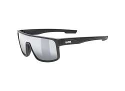 Uvex LGL 51 骑行眼镜 Mirror 银色 - 哑光 黑色